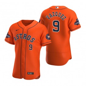 Houston Astros Christian Vazquez Orange 2022 World Series Champions Authentic Jersey