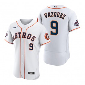 Houston Astros Christian Vazquez White 2022 World Series Champions Authentic Jersey