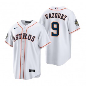 Houston Astros Christian Vazquez White 2022 World Series Replica Jersey