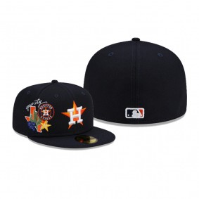 Houston Astros Navy City Cluster 59FIFTY Fitted Hat