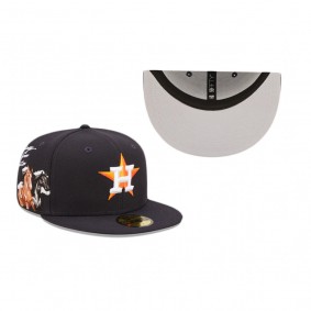 Houston Astros Navy Cloud Icon 59FIFTY Fitted Hat