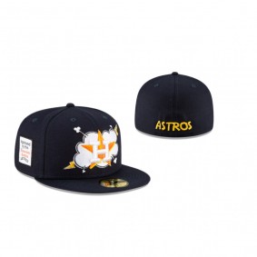 Houston Astros Navy Cloud 59Fifty Fitted Hat