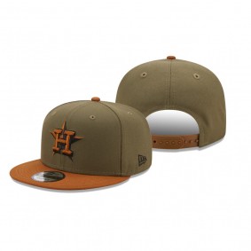 Houston Astros Olive Brown Color Pack 2-Tone 9FIFTY Snapback Hat