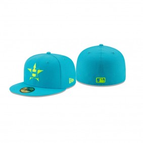 Houston Astros Aqua Cool Hues 59FIFTY Fitted Hat