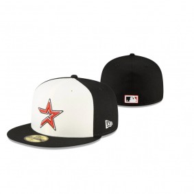 Houston Astros White Black Cooperstown Collection 59FIFTY Hat