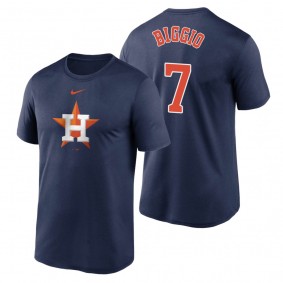 Houston Astros Craig Biggio Nike Navy Large Logo Legend Performance T-Shirt