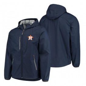 Houston Astros Navy Double Play Hoodie Full-Zip Jacket Men's