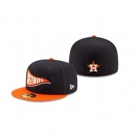 Houston Astros Navy Flag 59FIFTY Fitted Hat