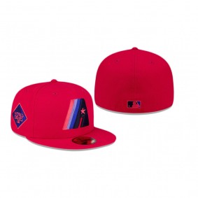 Houston Astros Red Flame Alt Fitted Hat