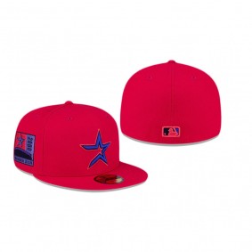 Houston Astros Red Flame 59FIFTY Fitted Hat