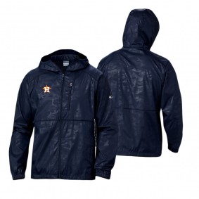 Houston Astros Navy Camo Flash Forward Windbreaker Jacket Men's