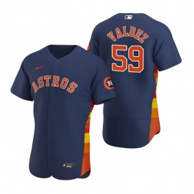 Men's Houston Astros Framber Valdez Nike Navy Authentic Alternate Jersey