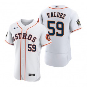 Houston Astros Framber Valdez White 2022 World Series Authentic Jersey