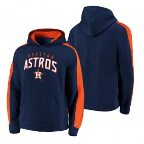 Houston Astros Navy Gametime Arch Pullover Hoodie