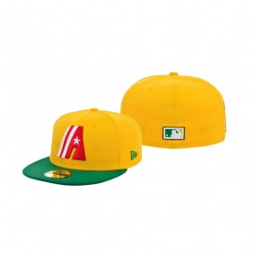 Houston Astros Gold Green School Supplies 59FIFTY Fitted Hat