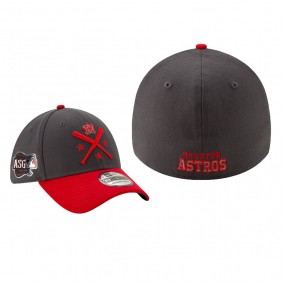 Houston Astros Graphite Red 2019 MLB All-Star Workout 39THIRTY Flex Hat