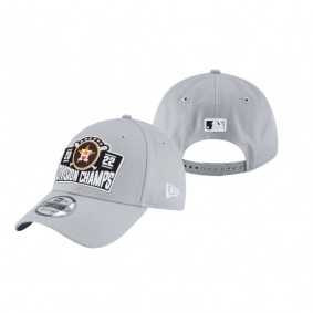 Houston Astros Gray 2022 AL West Division Champions Locker Room 9FORTY Hat