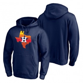 Houston Astros Navy Hometown Texas Sunrise Pullover Hoodie