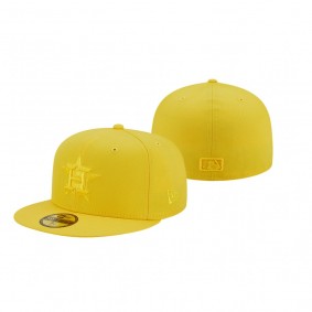 Houston Astros Yellow Icon Color Pack 59FIFTY Fitted Hat