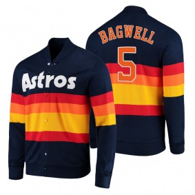 Houston Astros Jeff Bagwell Navy Cooperstown Collection Full-Snap Jacket