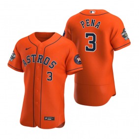 Houston Astros Jeremy Pena Orange 2022 World Series Authentic Jersey