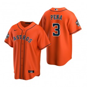 Houston Astros Jeremy Pena Orange 2022 World Series Replica Jersey