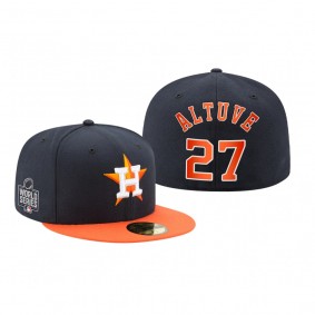 Houston Astros Jose Altuve Navy 2021 World Series Fitted Hat