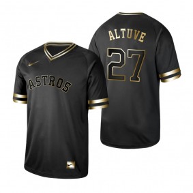 2019 Golden Edition Houston Astros Jose Altuve Black Jersey