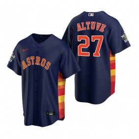 Men's Houston Astros Jose Altuve Navy 2022 World Series Replica Jersey