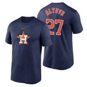 Houston Astros Jose Altuve Nike Navy Large Logo Legend Performance T-Shirt