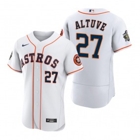 Houston Astros Jose Altuve White 2022 World Series Authentic Jersey