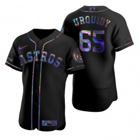 Houston Astros Jose Urquidy Nike Black Authentic Holographic Golden Edition Jersey