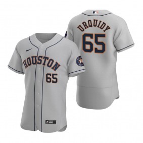 Men's Houston Astros Jose Urquidy Nike Gray Authentic Road Jersey