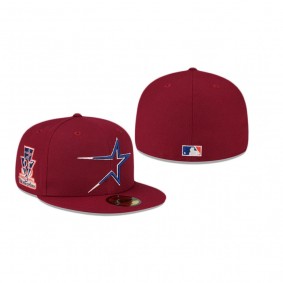 Houston Astros Burgundy Just Caps Drop 11 59FIFTY Fitted Hat