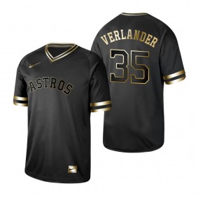 2019 Golden Edition Houston Astros Justin Verlander Black Jersey