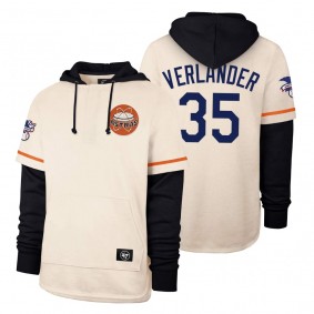 Houston Astros Justin Verlander Cream Cooperstown Heritage Shortstop Pullover Hoodie