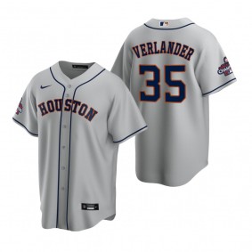 Houston Astros Justin Verlander Gray 2022 World Series Champions Replica Jersey