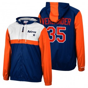 Houston Astros Justin Verlander Navy Margin of Victory Full-Zip Windbreaker Jacket Men's