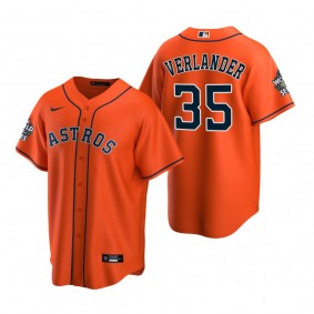 Houston Astros Justin Verlander Orange 2022 World Series Replica Jersey