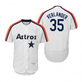 Justin Verlander Astros White 1989 Turn Back the Clock Authentic Jersey