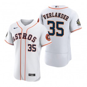 Houston Astros Justin Verlander White 2022 World Series Authentic Jersey