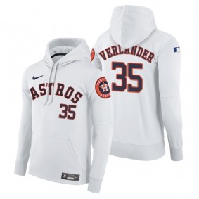 Houston Astros Justin Verlander Nike White Authentic Home Hoodie