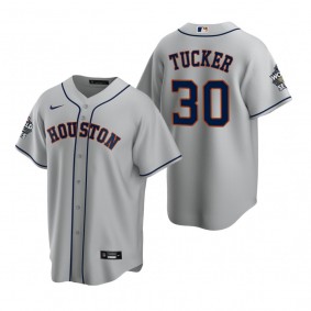 Men's Houston Astros Kyle Tucker Gray 2022 World Series Replica Jersey