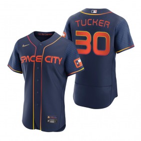 Men's Houston Astros Kyle Tucker Navy 2022 City Connect Authentic Jersey