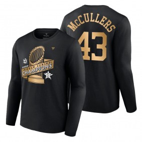 Houston Astros Lance McCullers Black 2022 World Series Champions Name & Number T-Shirt Men's