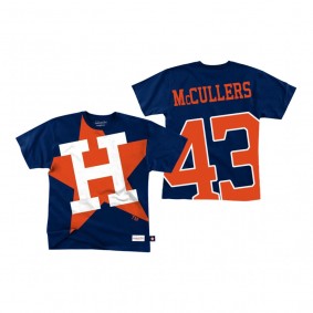 Houston Astros Lance McCullers Navy Big Face Hardwood Classics T-Shirt