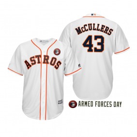 2019 Armed Forces Day Lance McCullers Houston Astros White Jersey