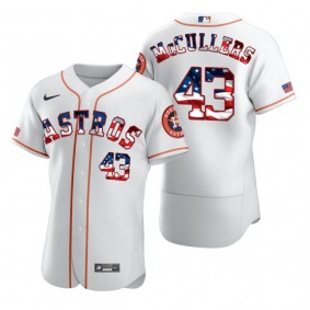 Lance McCullers Houston Astros White 2020 Stars & Stripes 4th of July Jersey