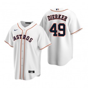 Houston Astros Larry Dierker Nike White Retired Player Replica Jersey