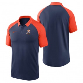 Houston Astros Nike Navy Legacy Tri-Blend Raglan Performance Polo